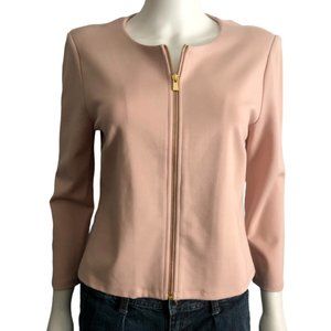 PHILOSOPHY LIGHT BLUSH ZIPPER JACKET SIZE MEDIUM
